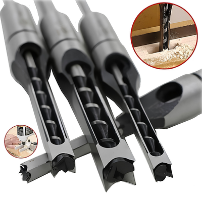 WoodDrill Square-Hole Wood Drill Set