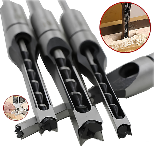 WoodDrill Square-Hole Wood Drill Set
