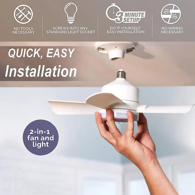 IlluminatedFan 2-in-1 Ceiling Fan & LED Light