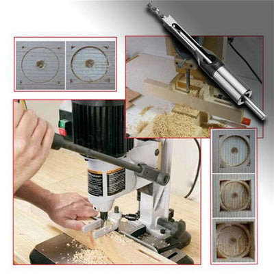 WoodDrill Square-Hole Wood Drill Set