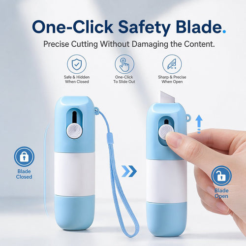 Privacy Roller Correction Fluid with Unboxing Knife